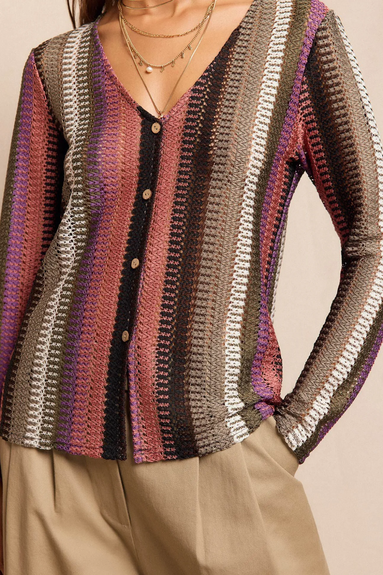 Top botones estructura rayas