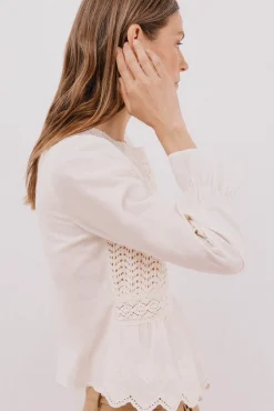 Top combinado crochet