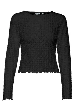 Top corto de manga larga