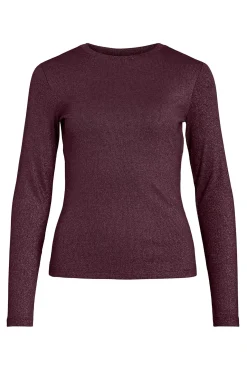 Top de manga larga con glitter