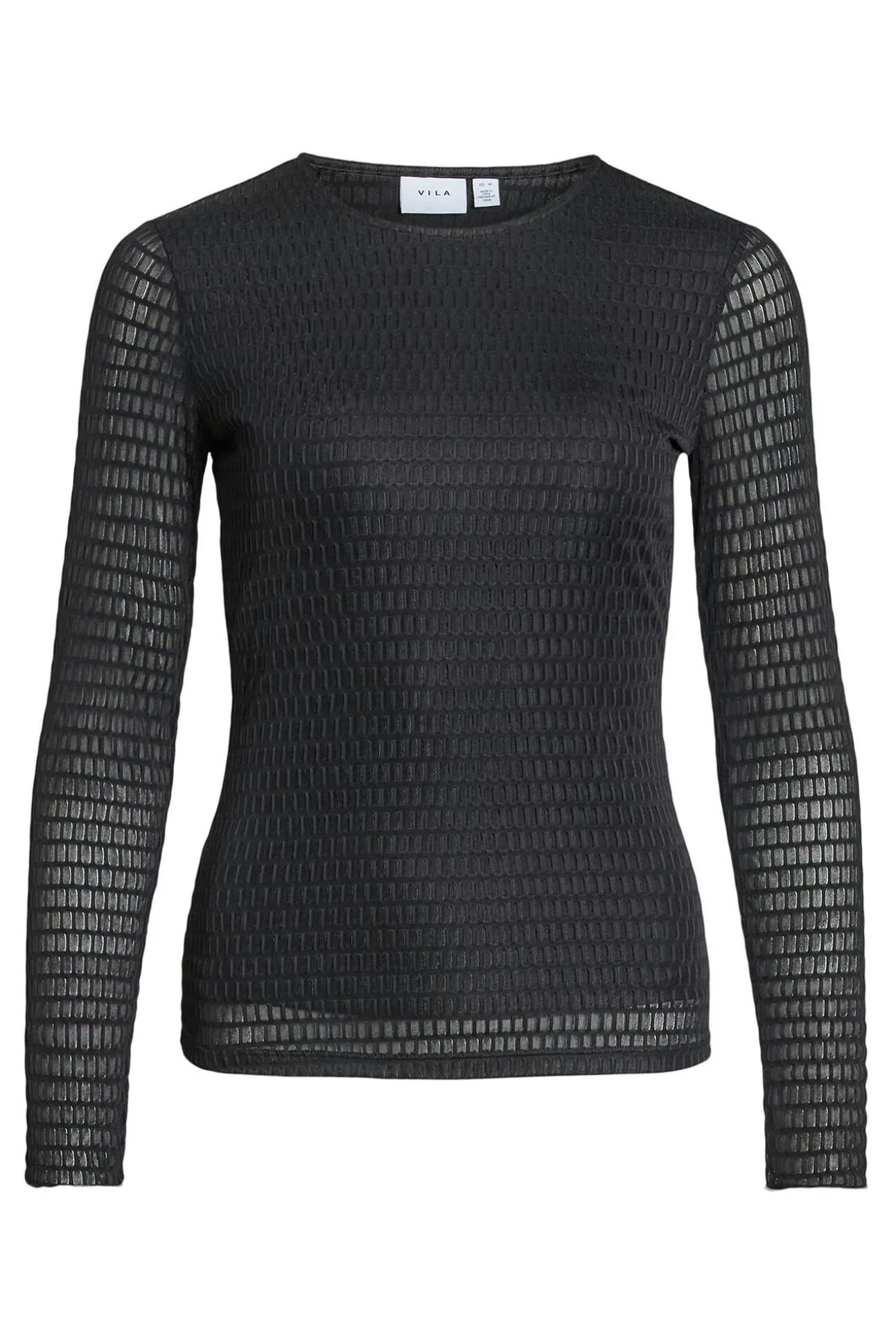 Top de manga larga con textura