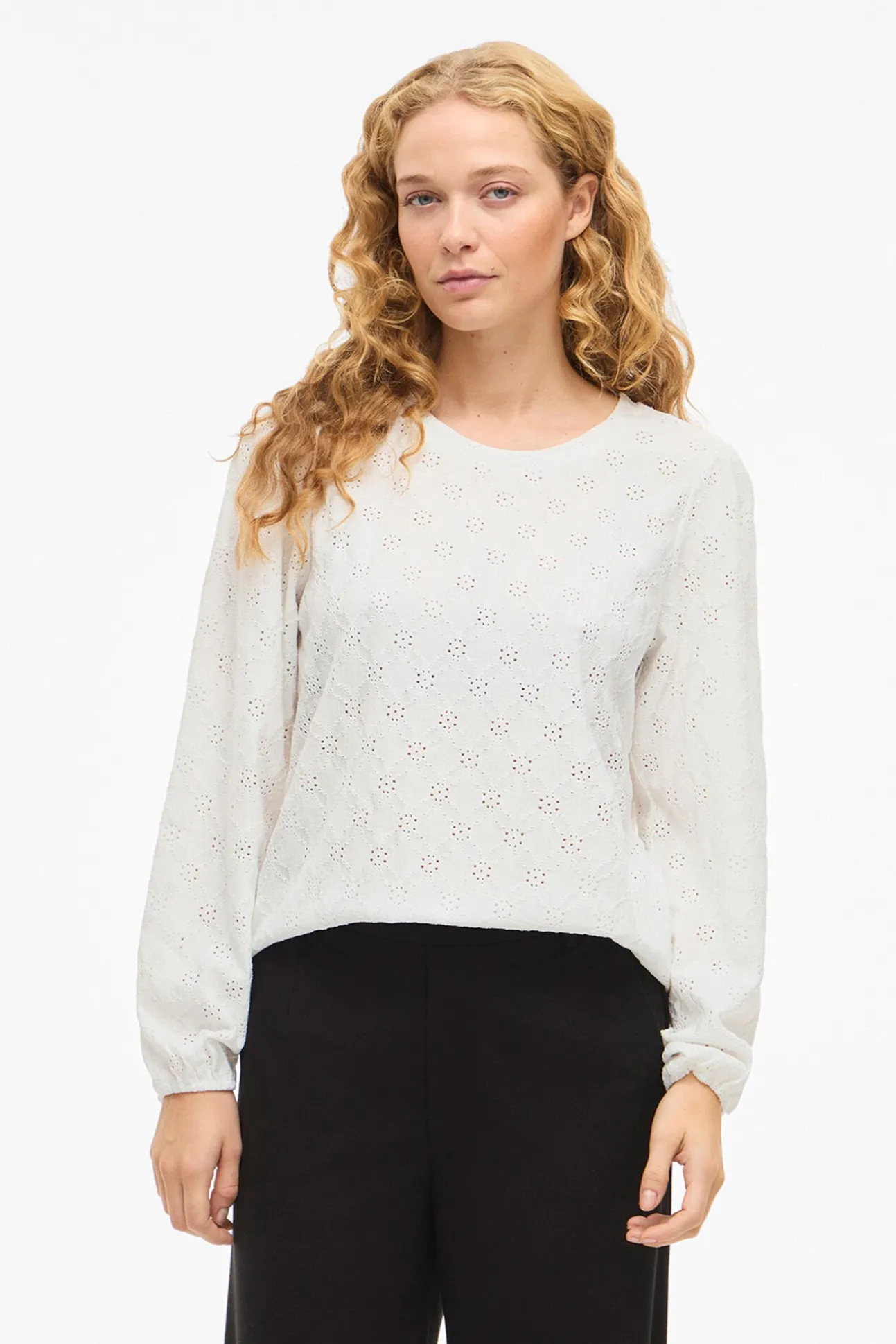 Top de manga larga con viscosa