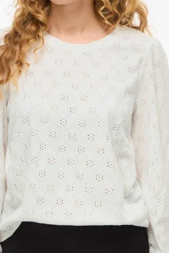 Top de manga larga con viscosa