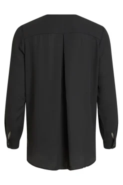 Top de mujer de manga larga con escote en pico