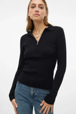 Top de punto estilo polo