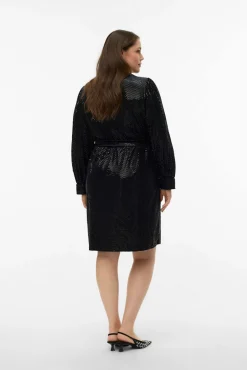 Top detalles brillantes talla grande