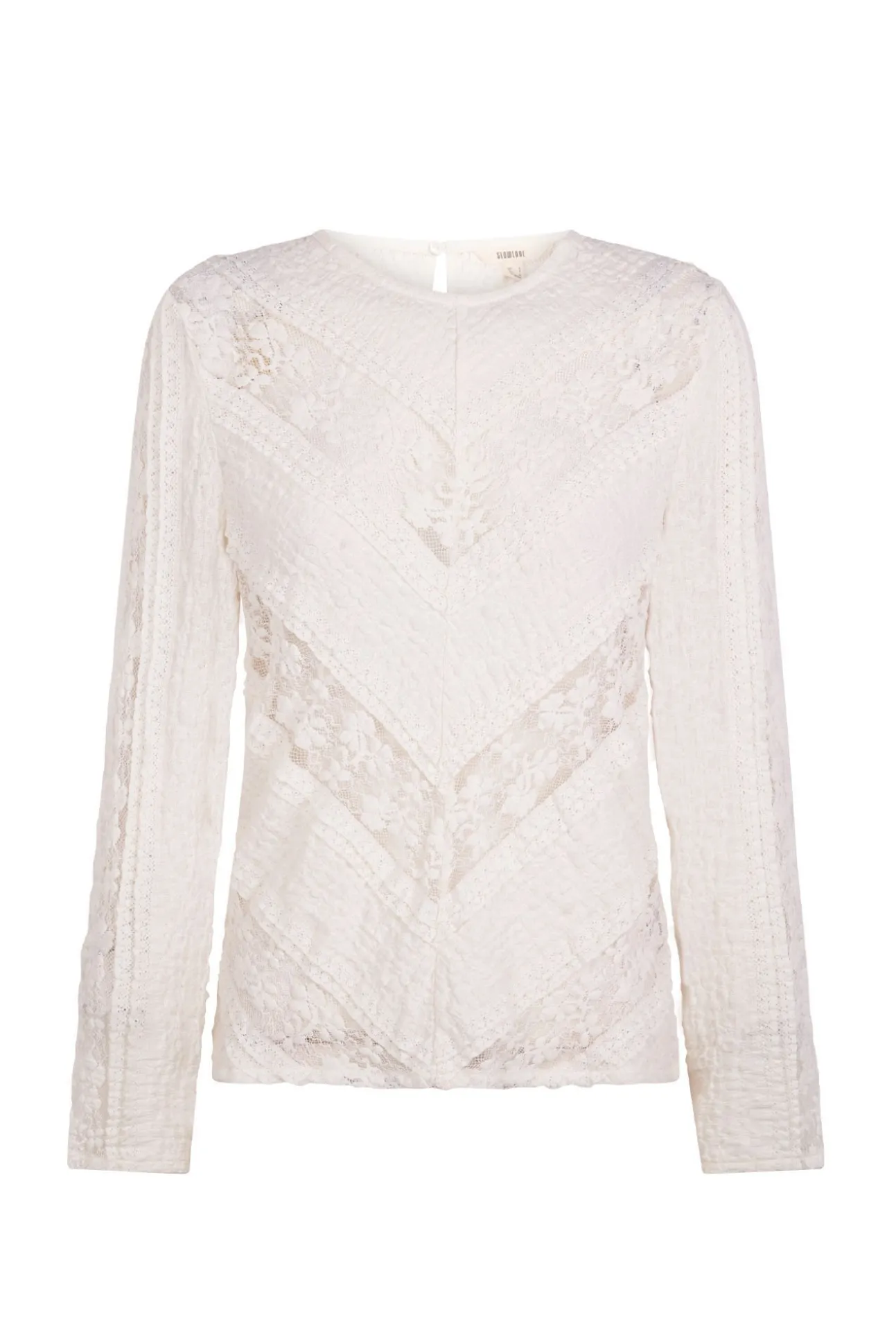 Top encaje combinado