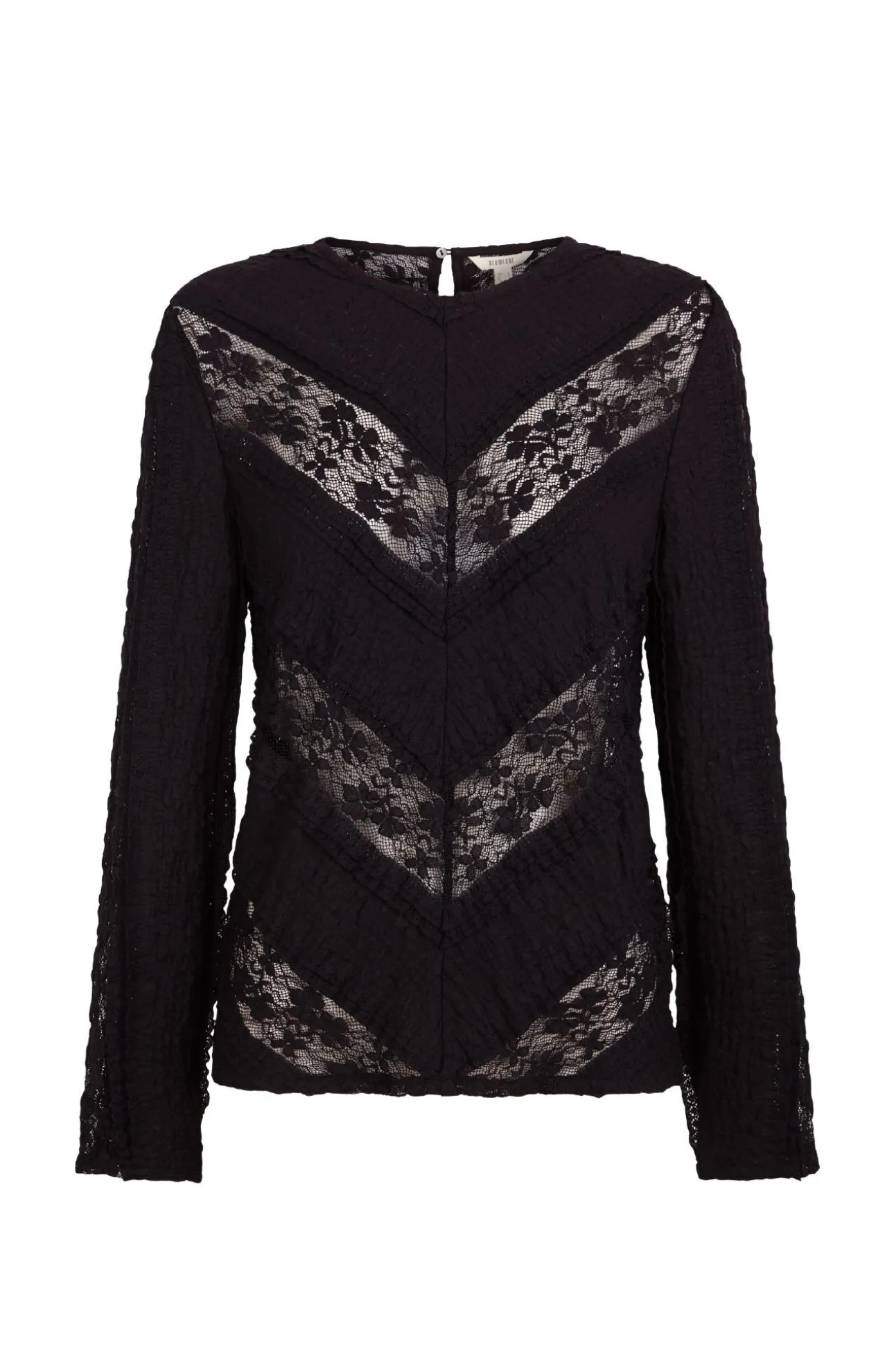 Top encaje combinado