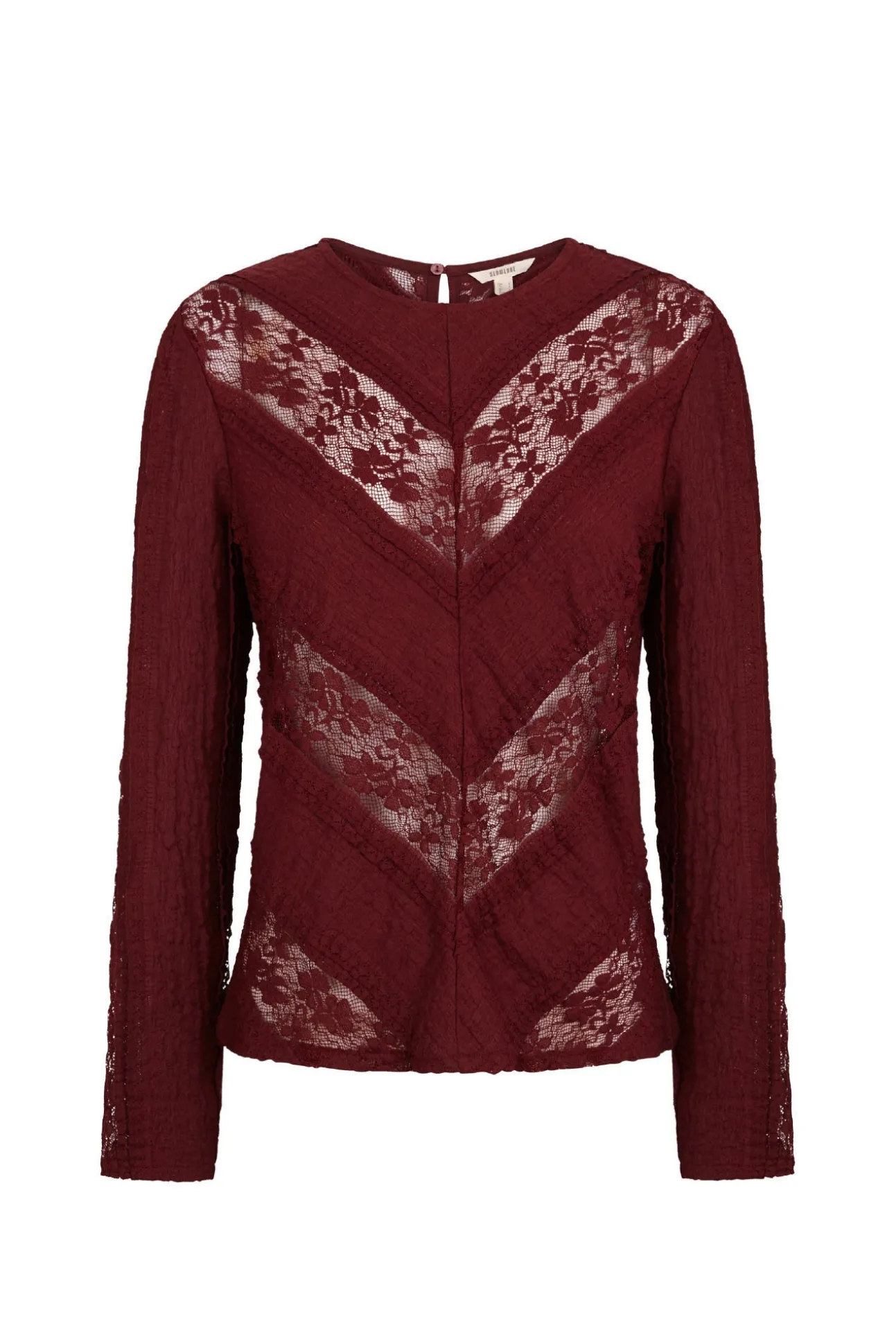 Top encaje combinado