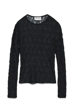 Top encaje manga larga