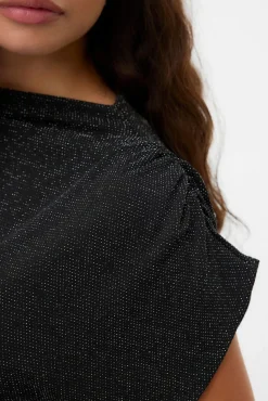 Top escote Perkins lúrex