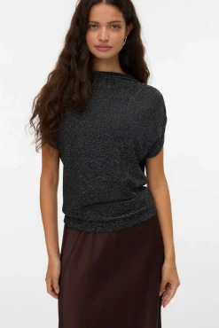 Top escote Perkins lúrex