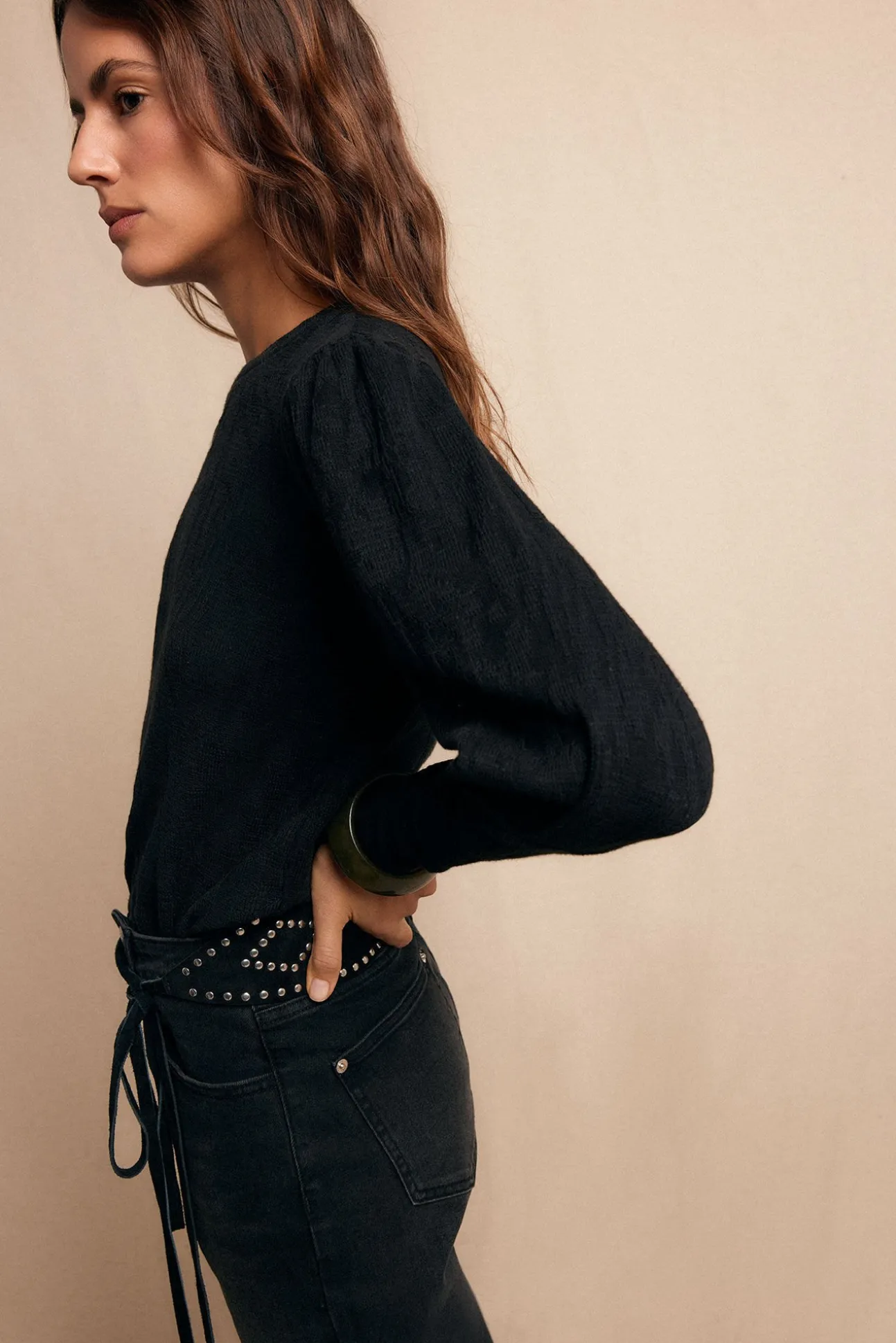 Top estructura frunce