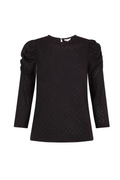 Top estructura manga abullonada