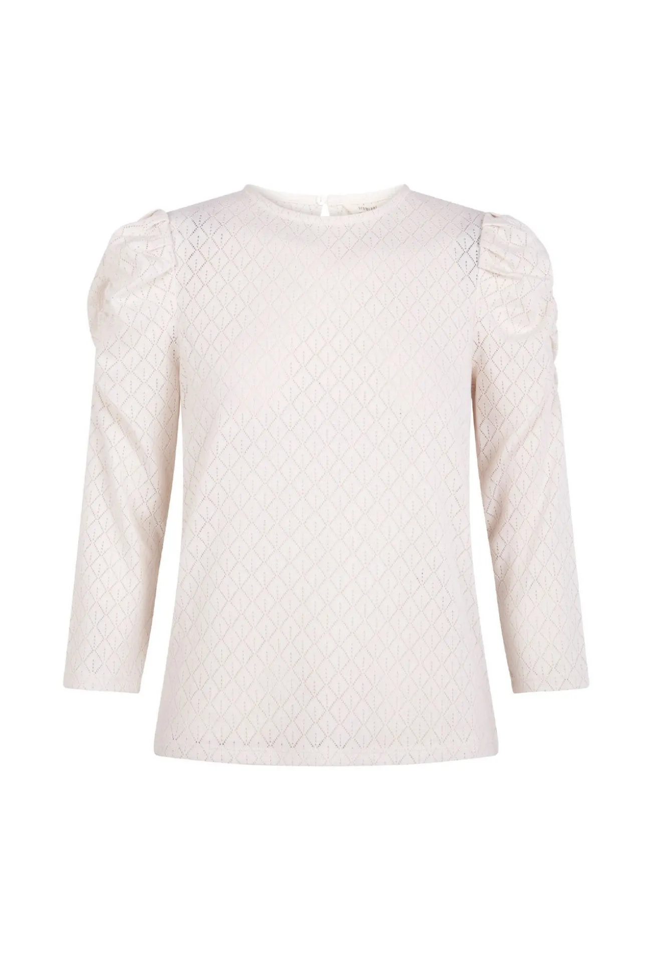 Top estructura manga abullonada