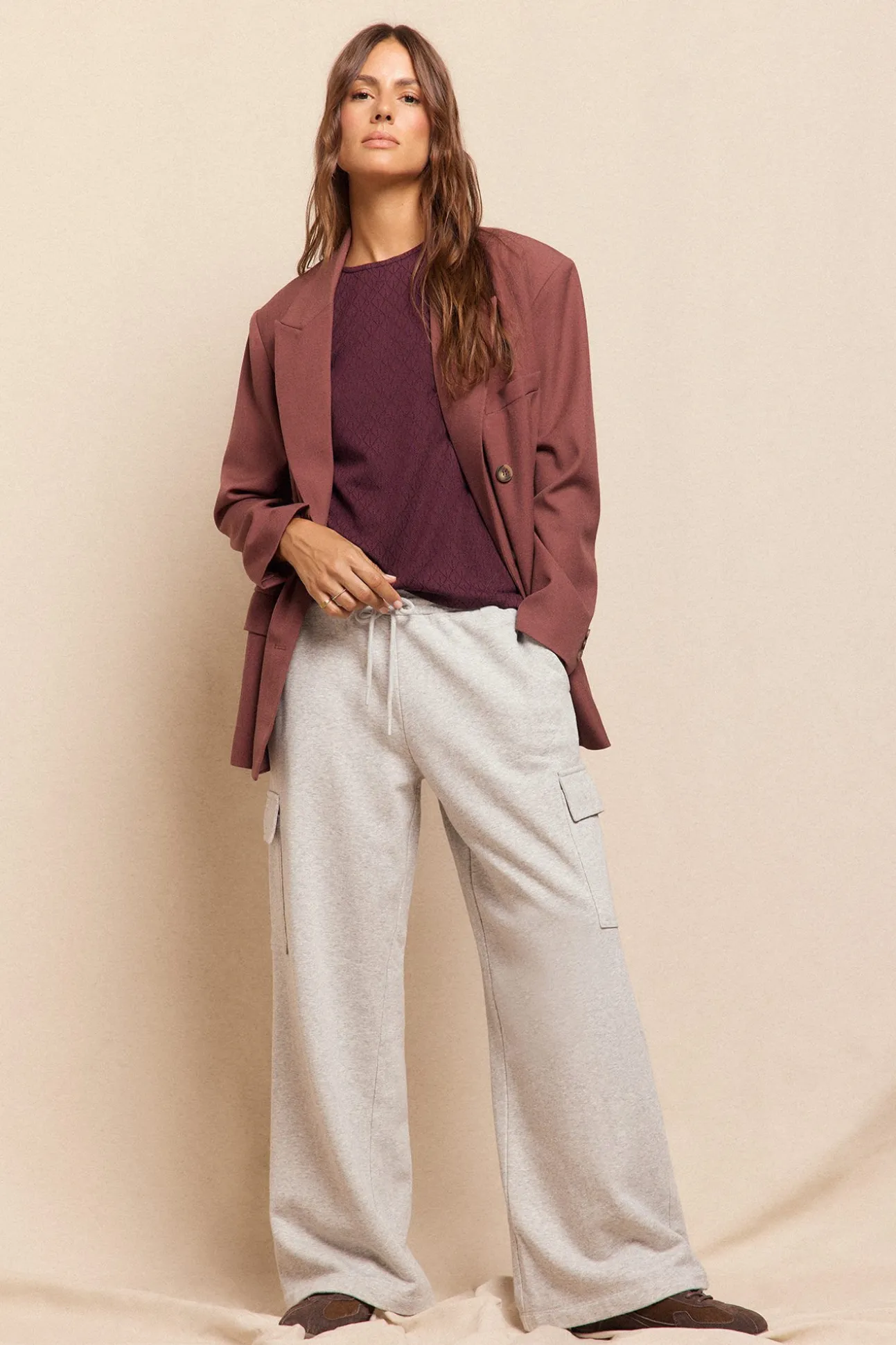 Top estructura manga abullonada