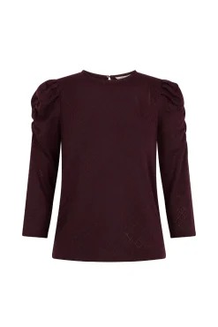 Top estructura manga abullonada