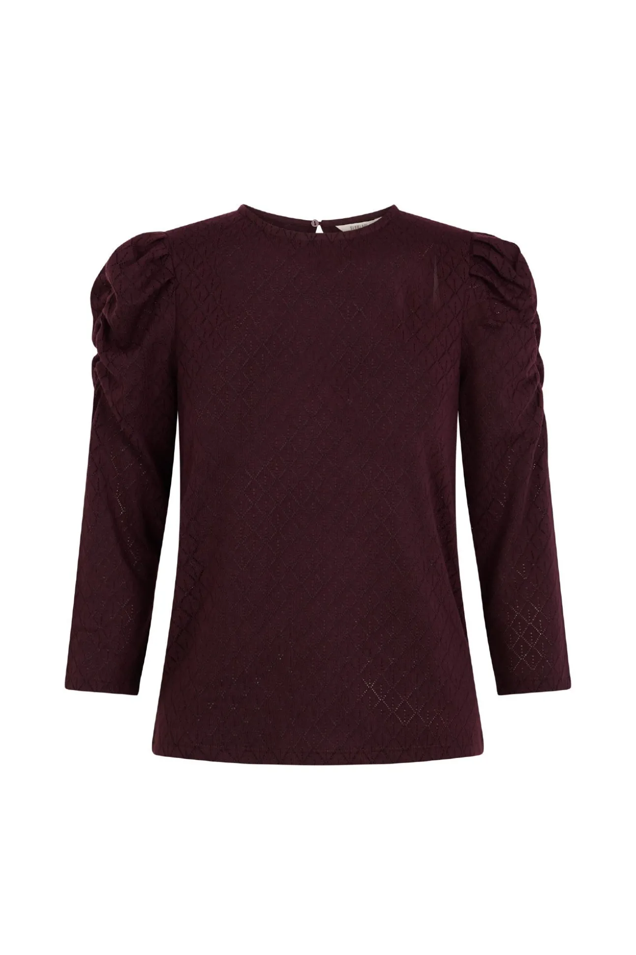 Top estructura manga abullonada