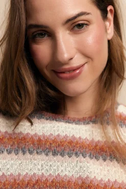 Top estructura multicolor