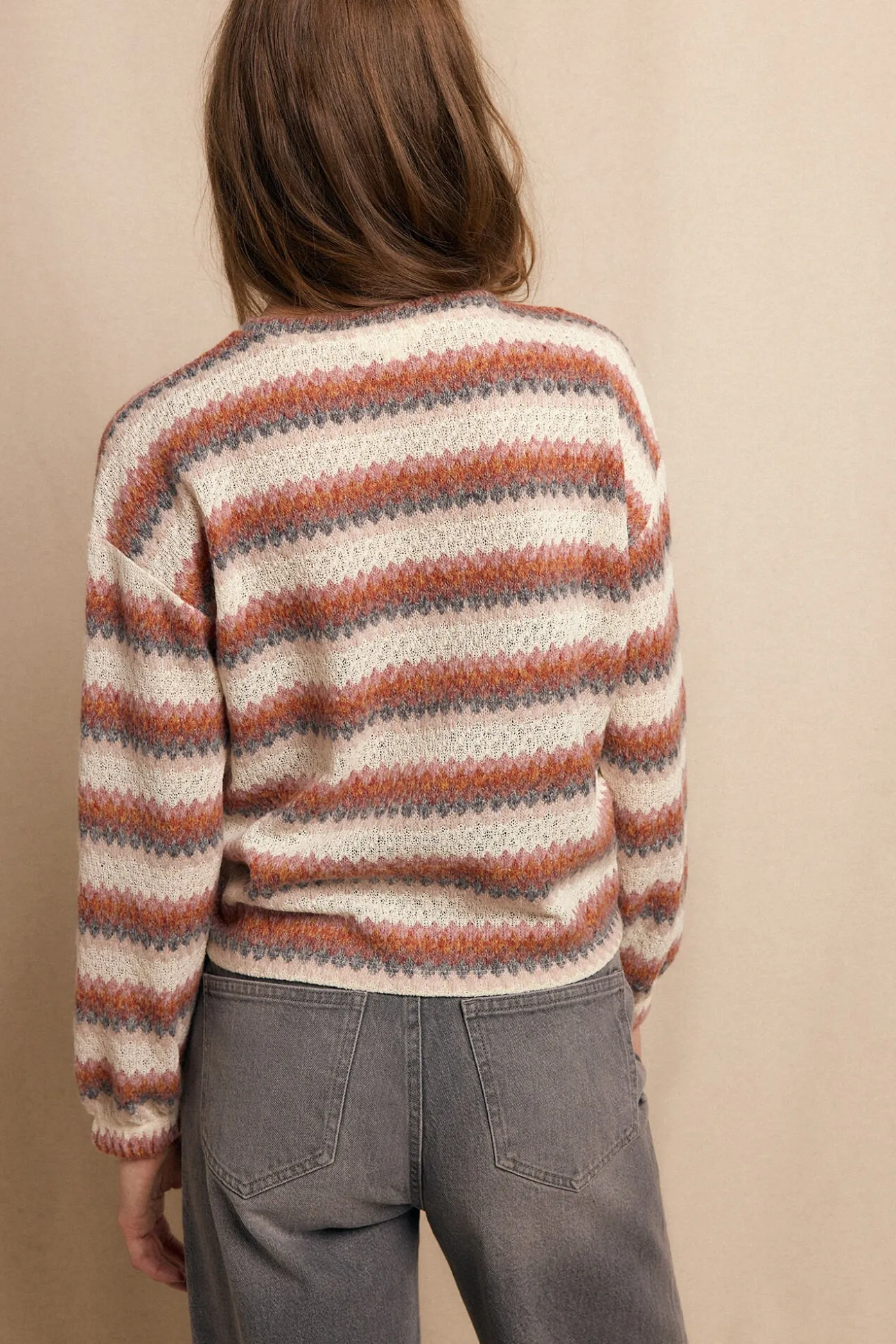 Top estructura multicolor