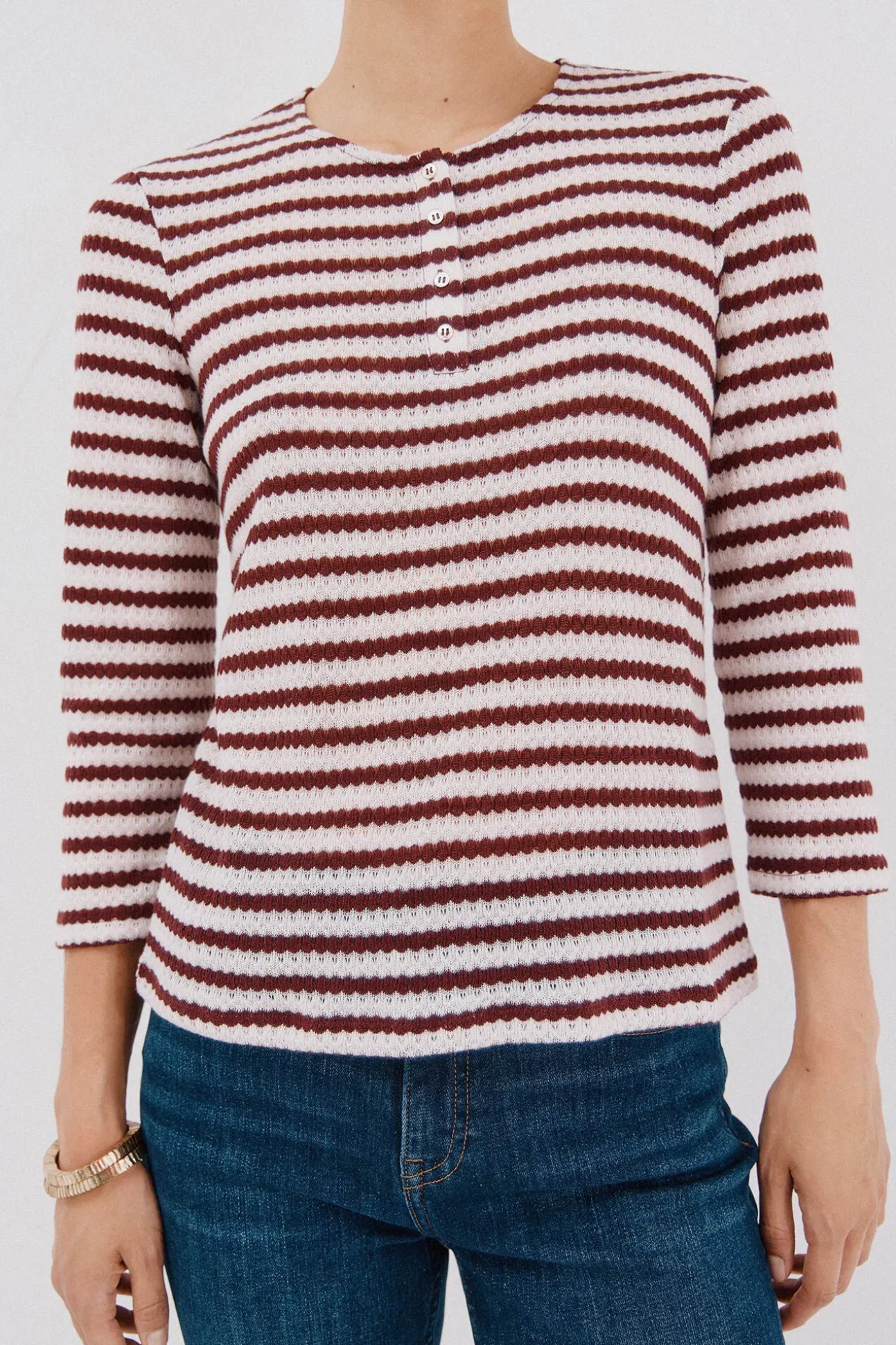 Top estructura rayas