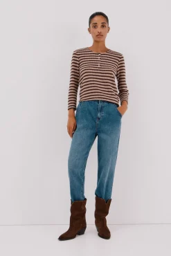 Top estructura rayas