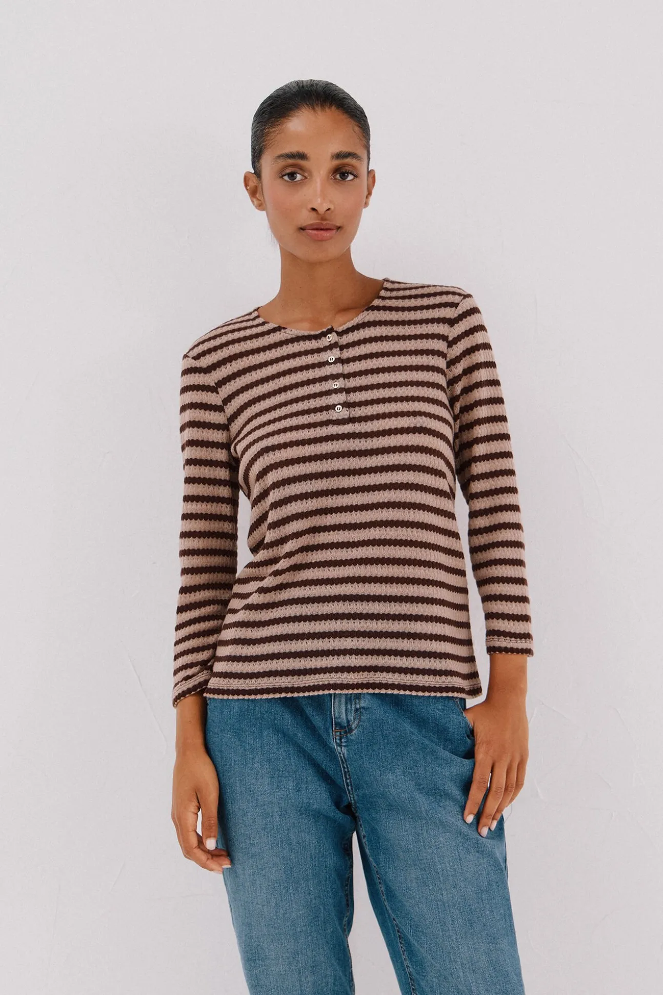 Top estructura rayas