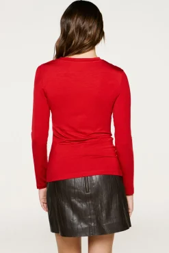 Top fruncido slim fit