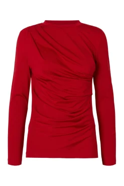 Top fruncido slim fit