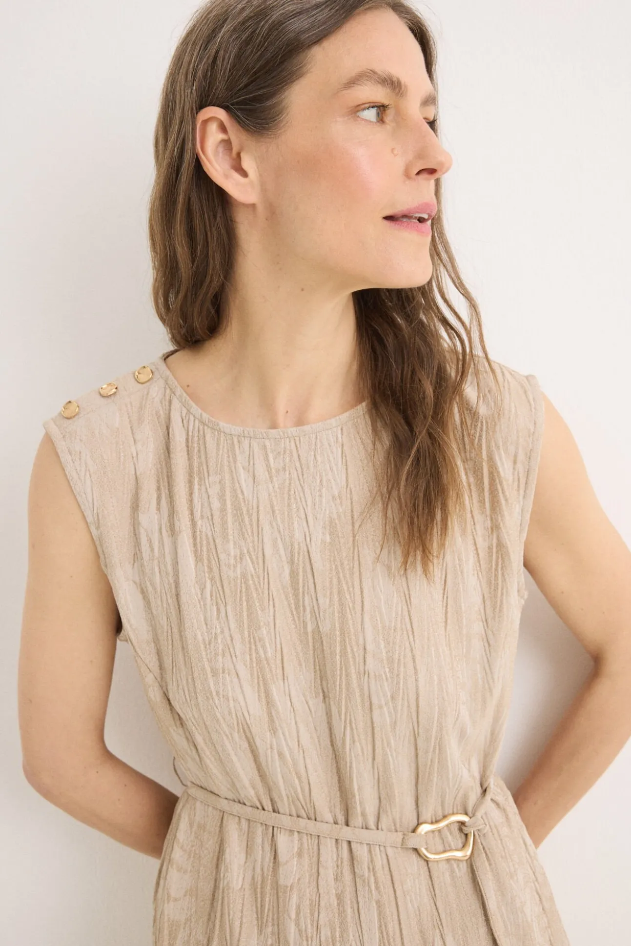 Top jacquard hebilla