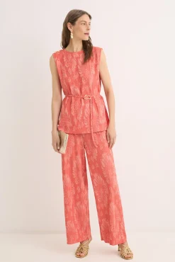 Top jacquard hebilla