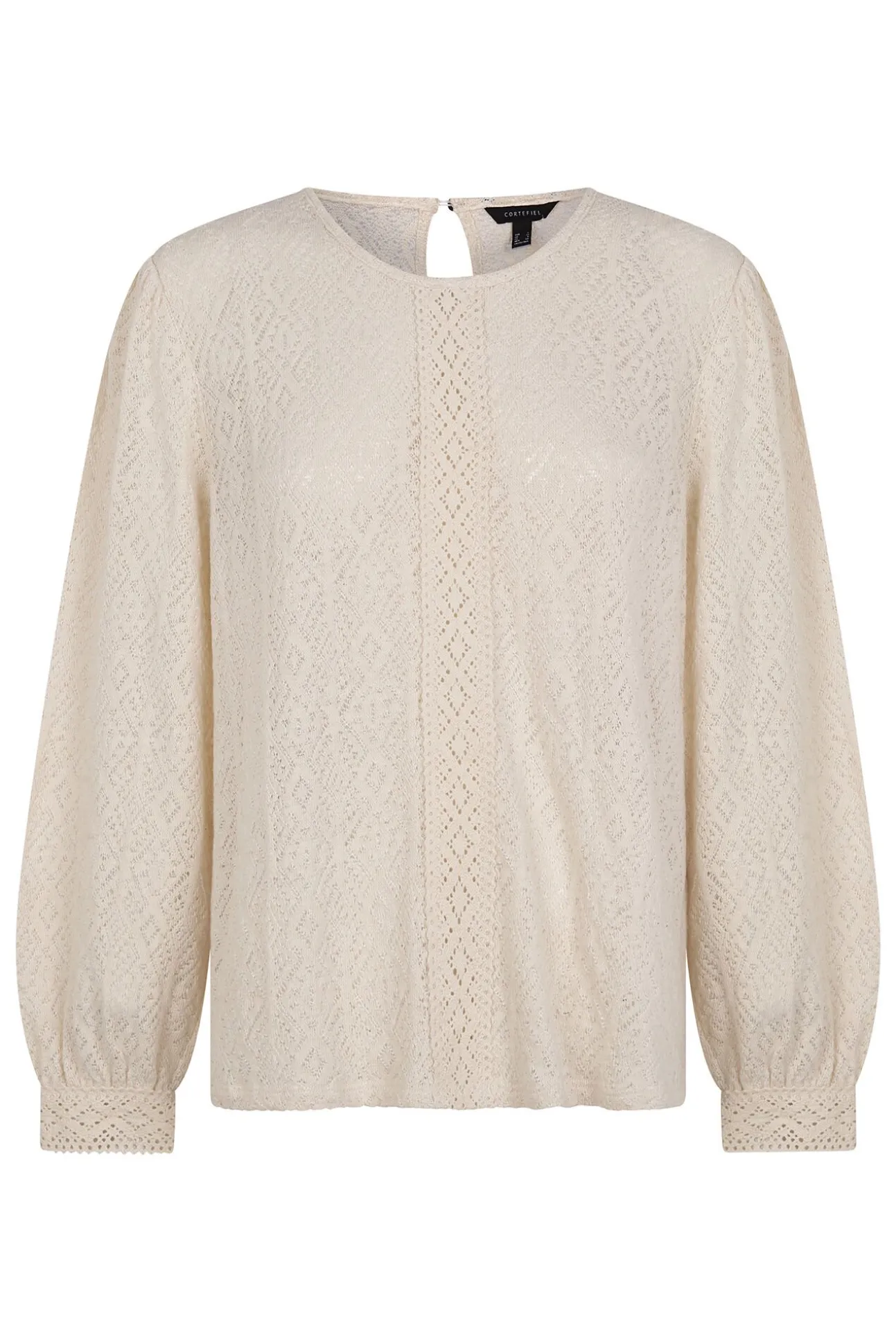 Top rústico puntillas