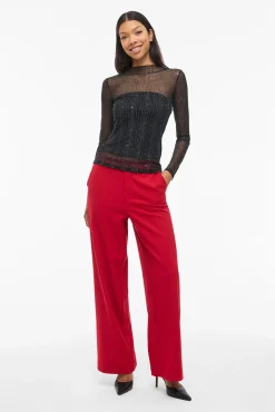 Top transparente con purpurina