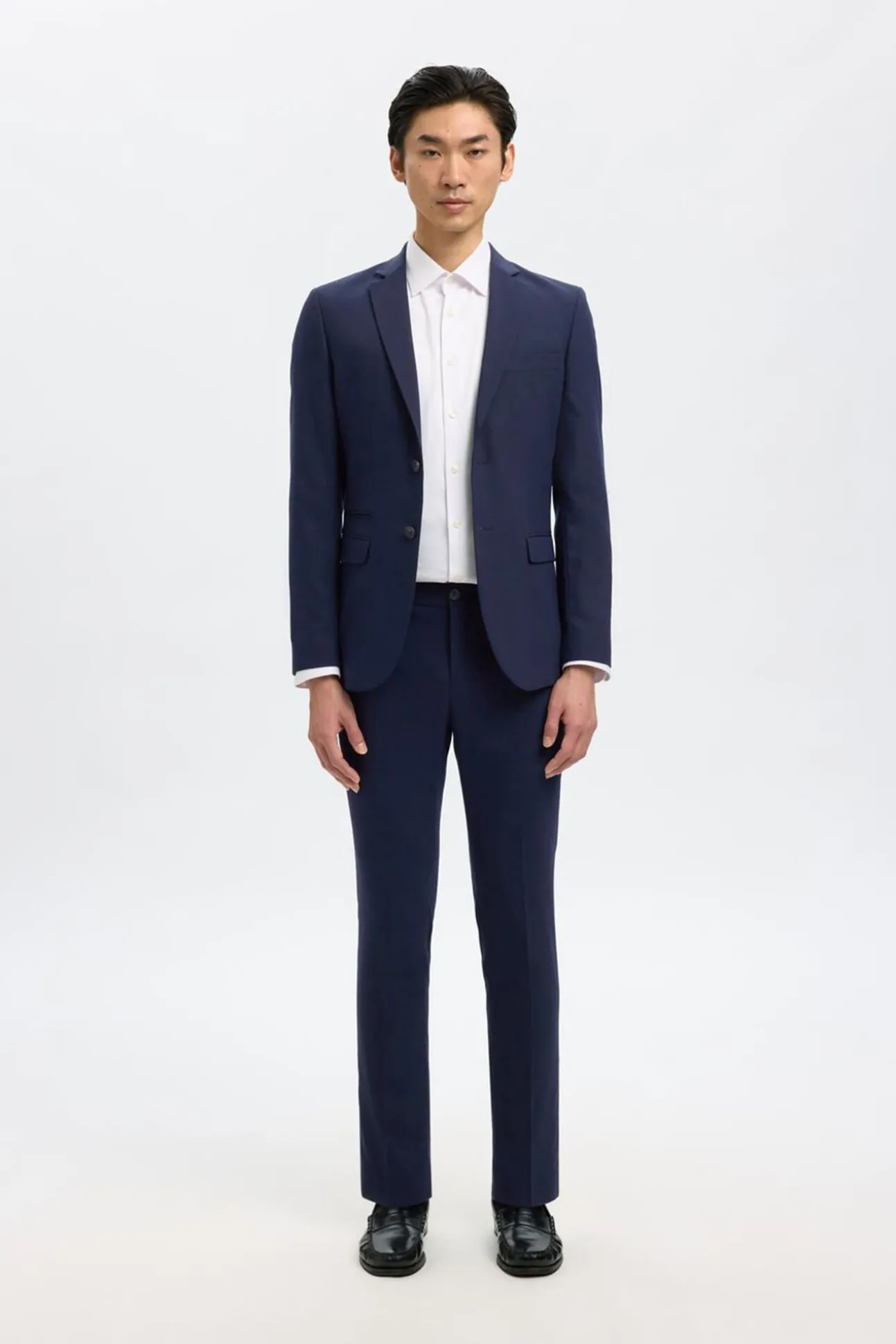 Traje de dos piezas slim fit lana fría