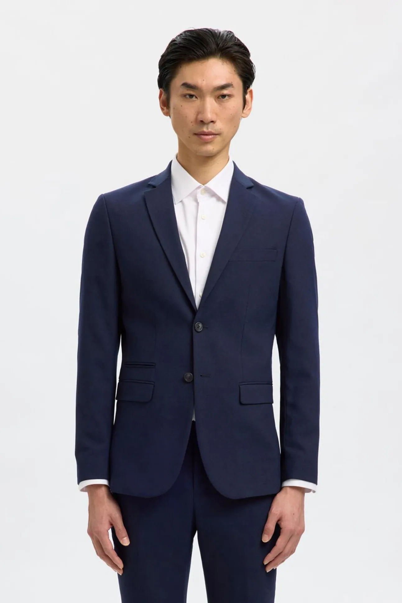 Traje de dos piezas slim fit lana fría