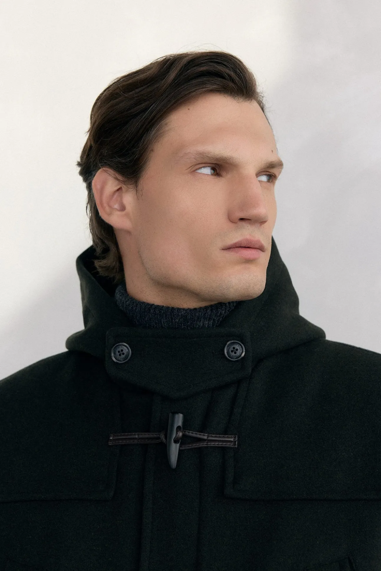 Trenca lana alamares