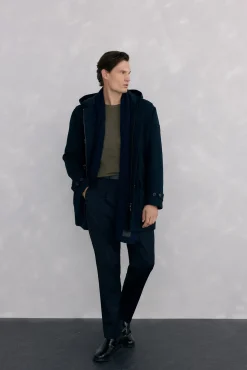 Trenca lana alamares