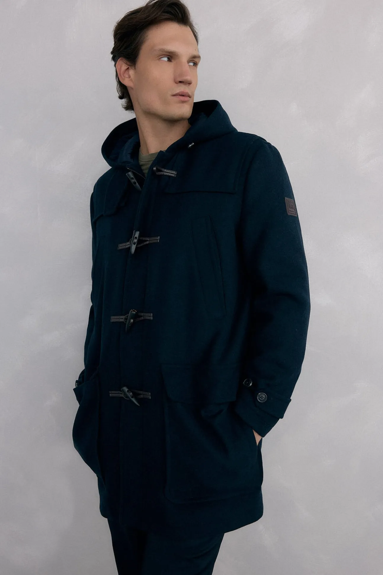 Trenca lana alamares