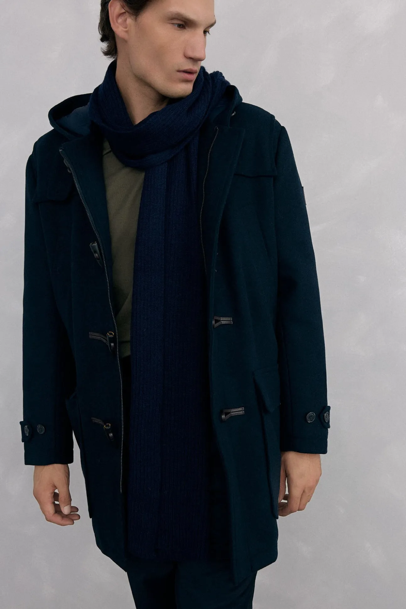 Trenca lana alamares