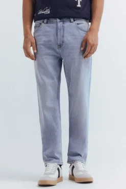 Vaquero lavado claro straight fit