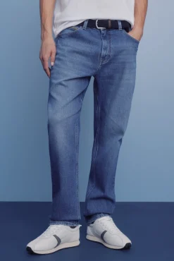 Vaquero lavado medio oscuro regular fit