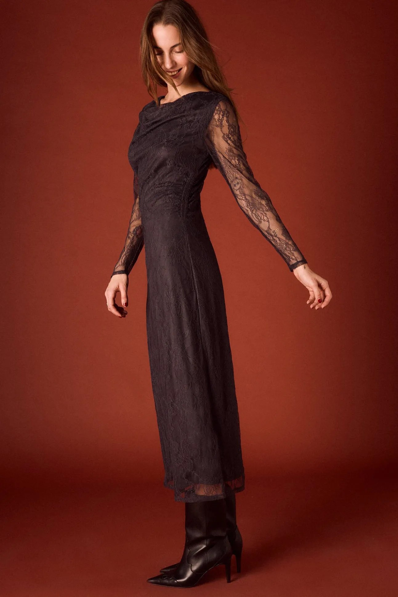 Vestidao largo encaje