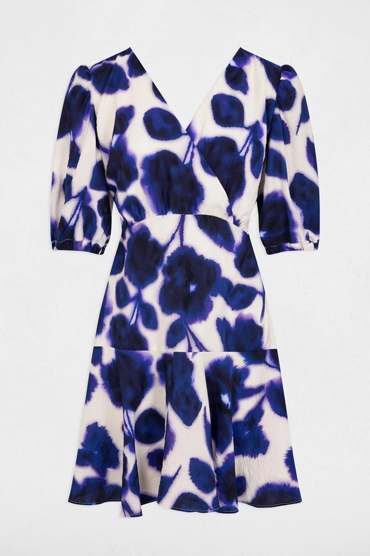 Vestido acampado estampado