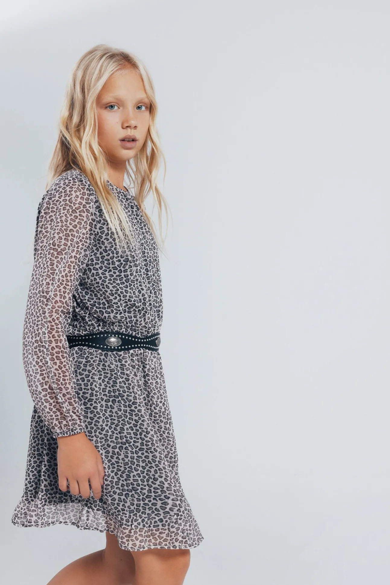 Vestido animal print niña