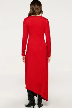 Vestido asimétrico slim fit