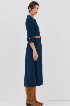 Vestido camisero cinturón