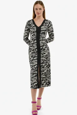 Vestido cenefa punto