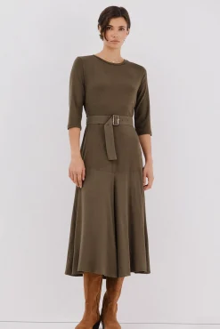 Vestido combinado cinturón