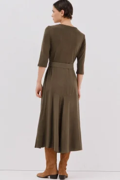 Vestido combinado cinturón