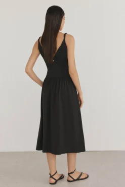 Vestido combinado flor